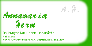 annamaria herm business card